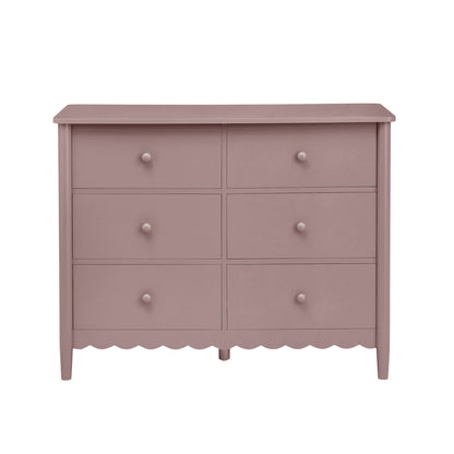 Betty 6 Drawer Chest - Dusty Mauve - DUSK
