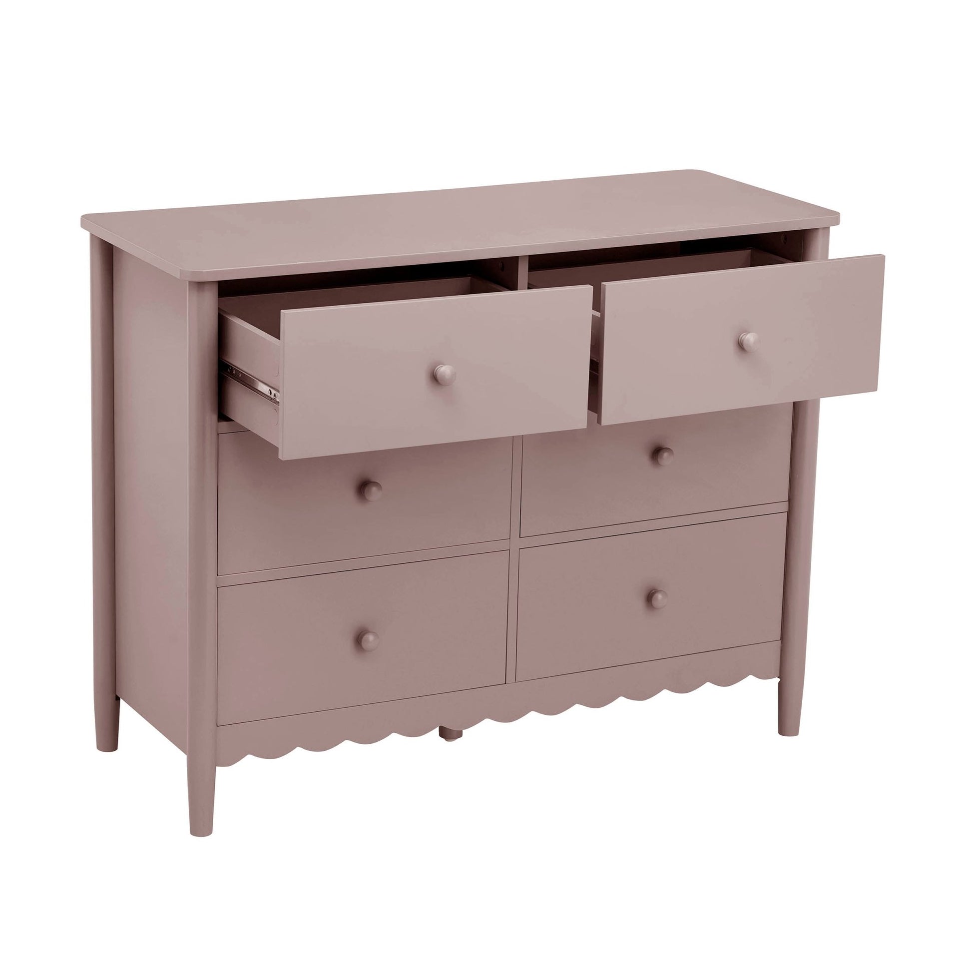 Betty 6 Drawer Chest - Dusty Mauve - DUSK