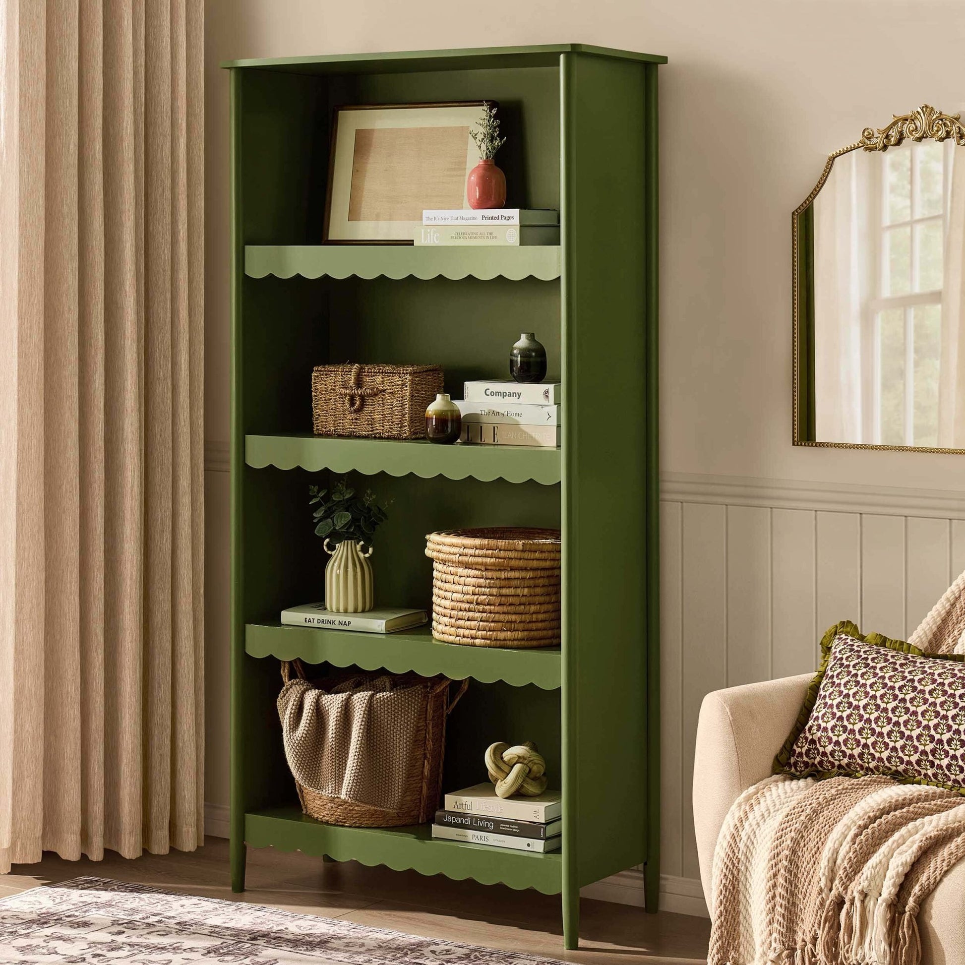 Betty Bookshelf - Olive - DUSK