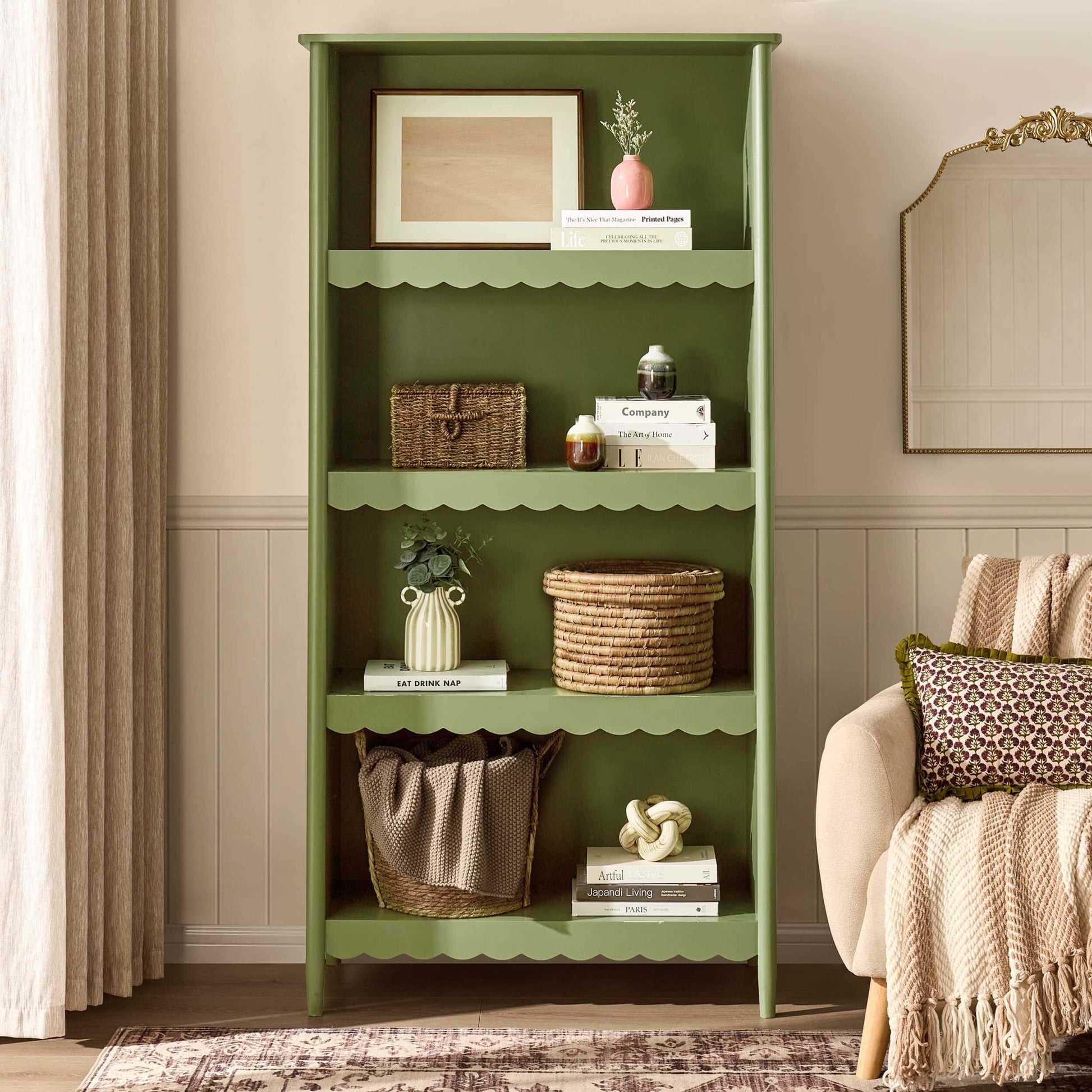 Betty Bookshelf - Olive - DUSK