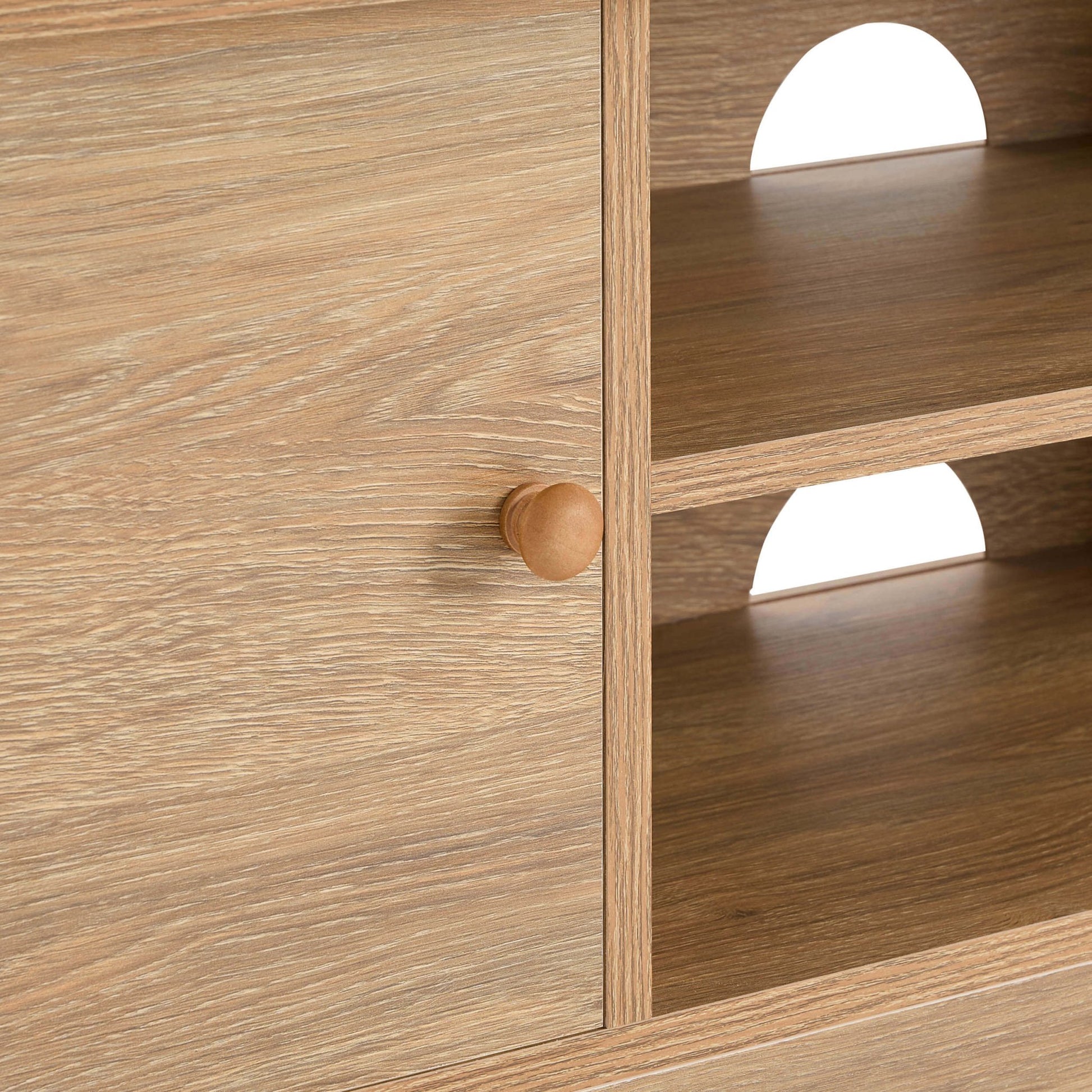 Betty Tv Unit for TVs up to 60" - Light Wood - DUSK