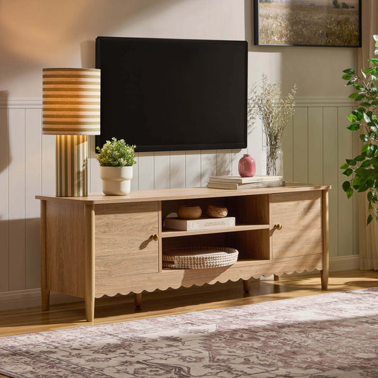 Betty Tv Unit for TVs up to 60" - Light Wood - DUSK
