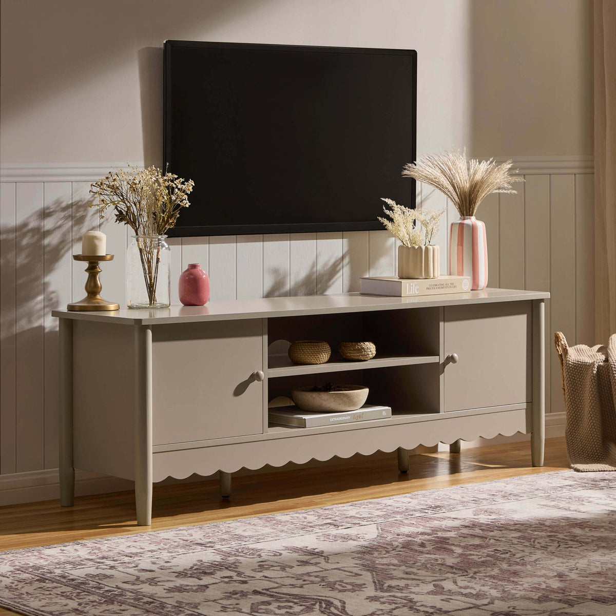 Betty Tv Unit for TVs up to 60" - Taupe - DUSK