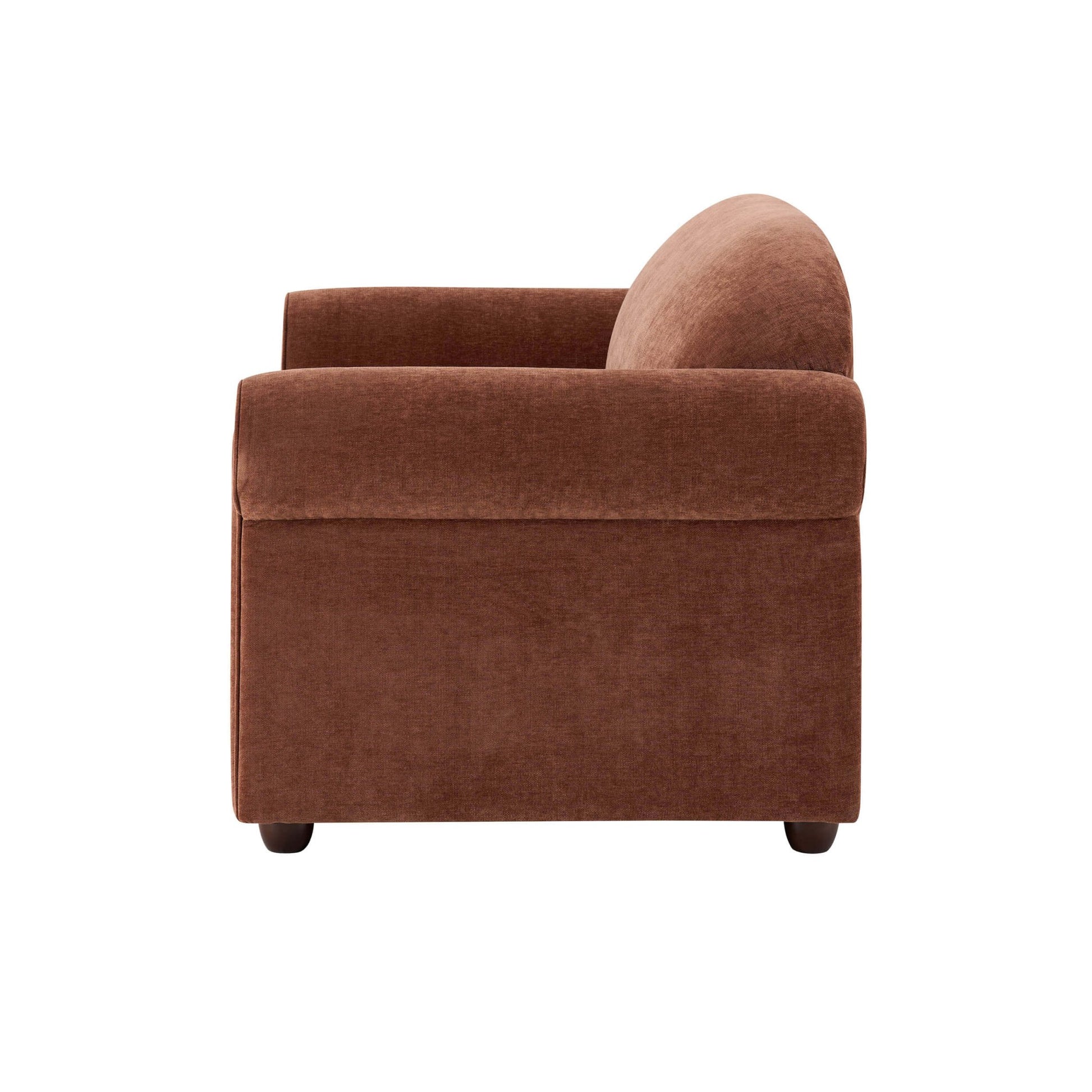 Beverley 2 Seater Sofa - Chenille Dark Rust - DUSK