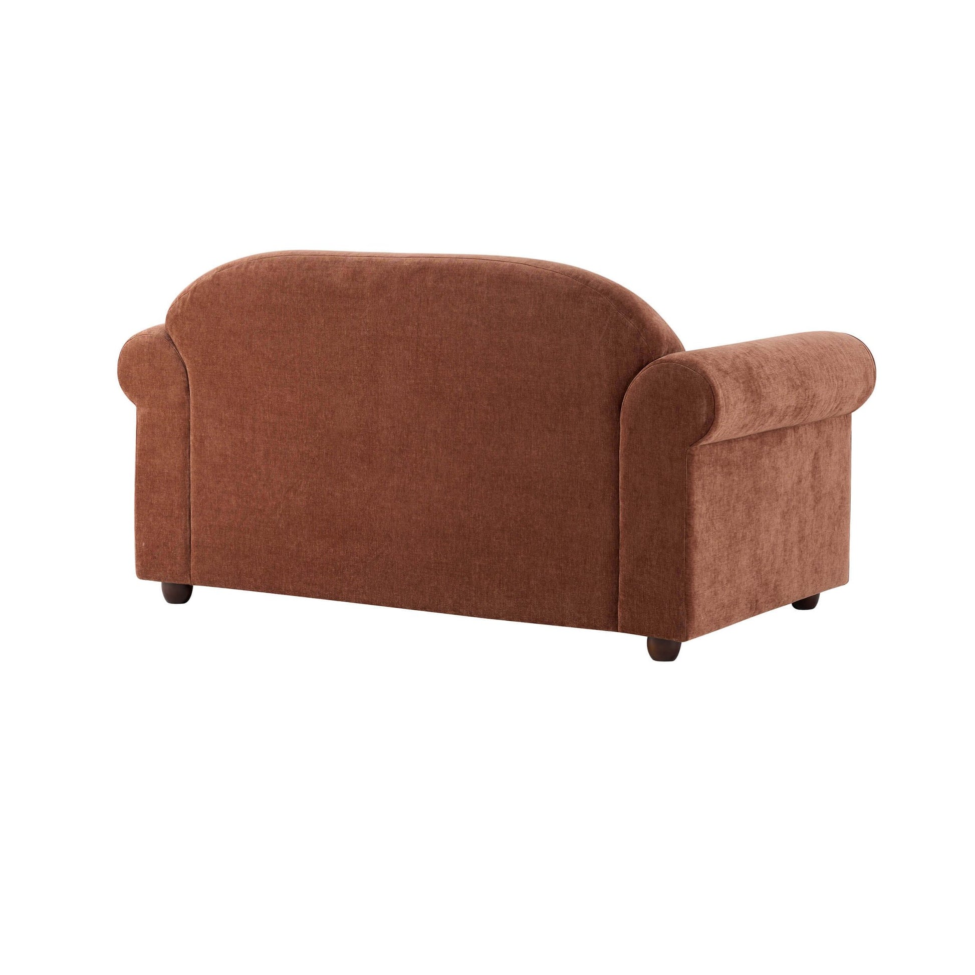 Beverley 2 Seater Sofa - Chenille Dark Rust - DUSK