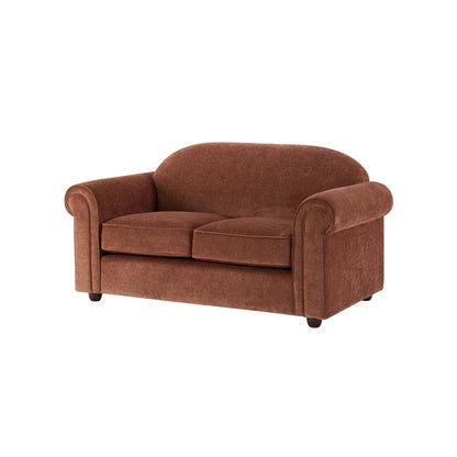 Beverley 2 Seater Sofa - Chenille Dark Rust - DUSK