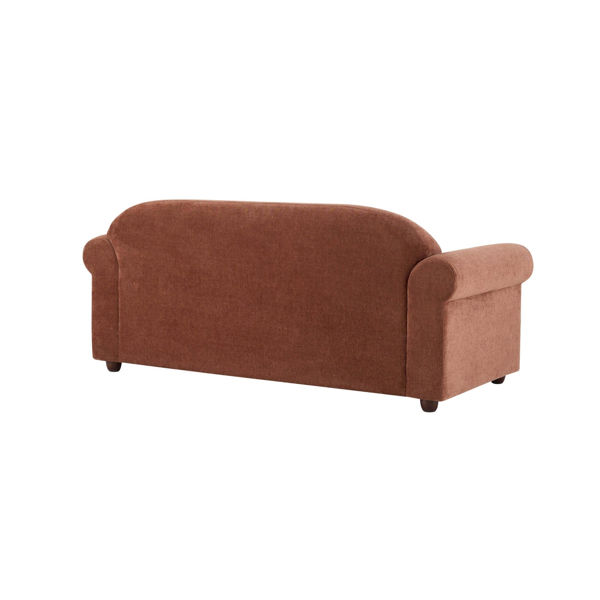 Beverley 3 Seater Sofa - Chenille Dark Rust - DUSK