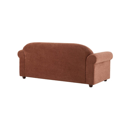 Beverley 3 Seater Sofa - Chenille Dark Rust - DUSK