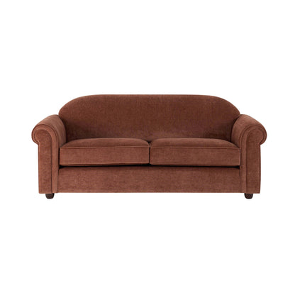 Beverley 3 Seater Sofa - Chenille Dark Rust - DUSK