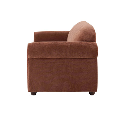 Beverley 3 Seater Sofa - Chenille Dark Rust - DUSK
