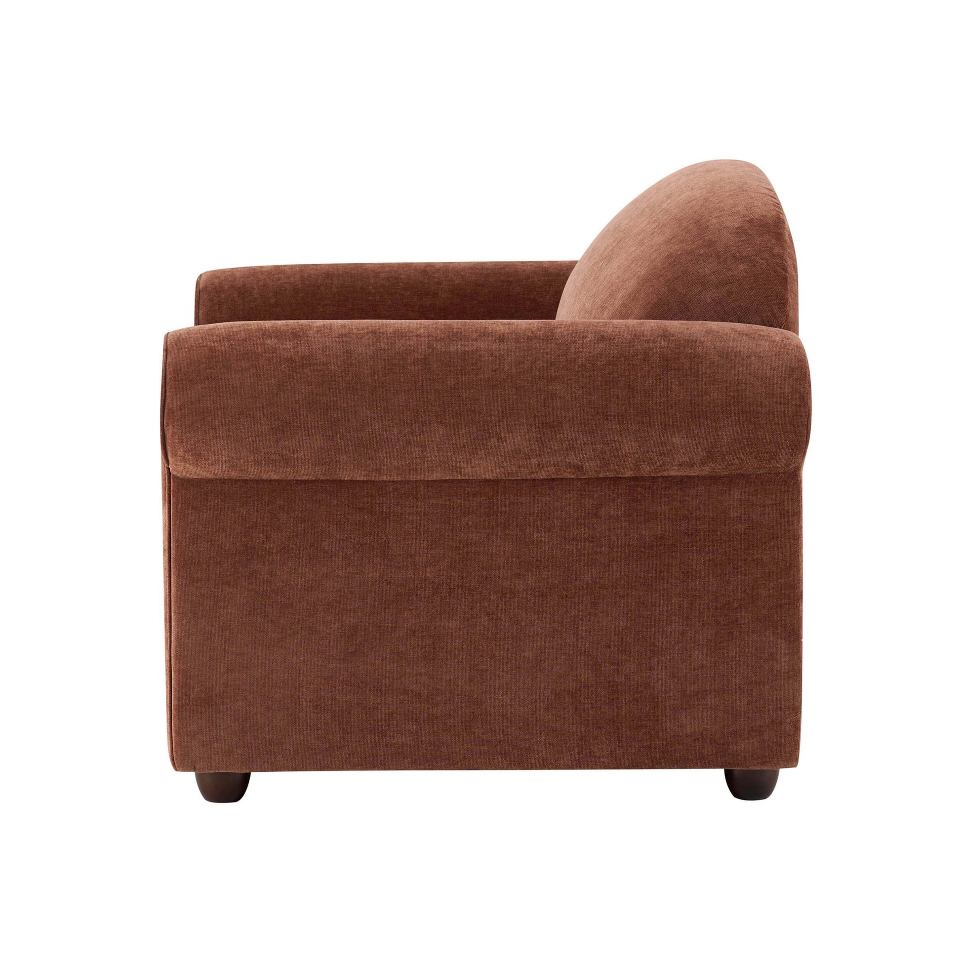 Beverley Loveseat - Chenille Dark Rust - DUSK