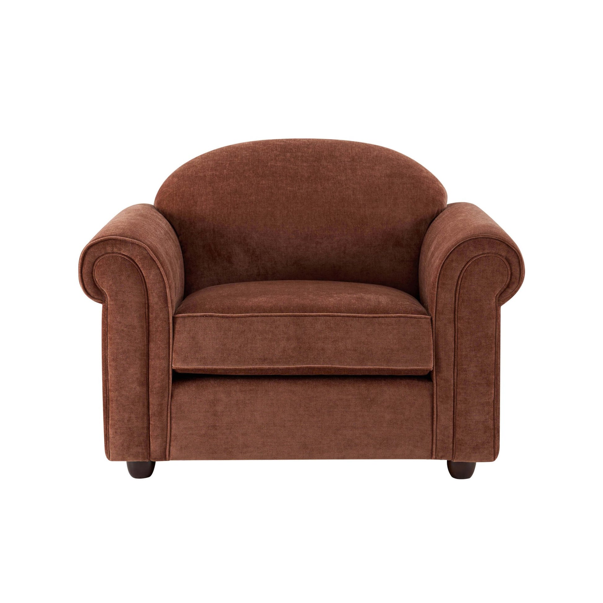 Beverley Loveseat - Chenille Dark Rust - DUSK