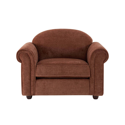 Beverley Loveseat - Chenille Dark Rust - DUSK
