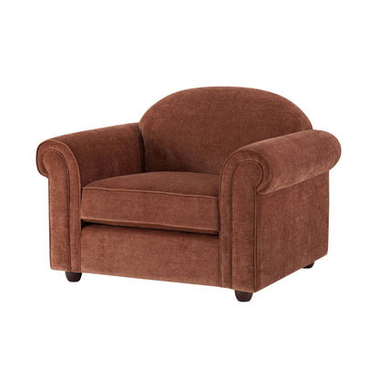 Beverley Loveseat - Chenille Dark Rust - DUSK