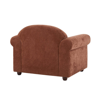 Beverley Loveseat - Chenille Dark Rust - DUSK
