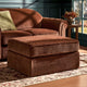 Beverley Pouffe - Chenille Dark Rust - DUSK