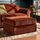 Beverley Pouffe - Chenille Dark Rust - DUSK