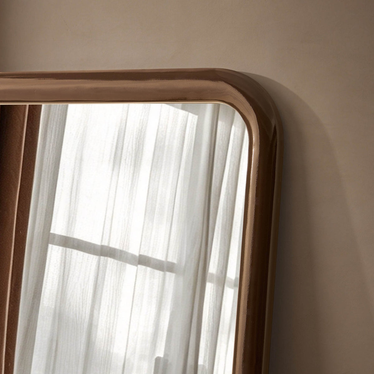 Bianca Bubble Frame 70 x 170cm Rectangle Mirror - Chocolate - DUSK