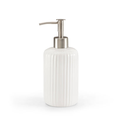 Blake Ribbed Glaze Accessories Bundle - Set of 2 - White - DUSK