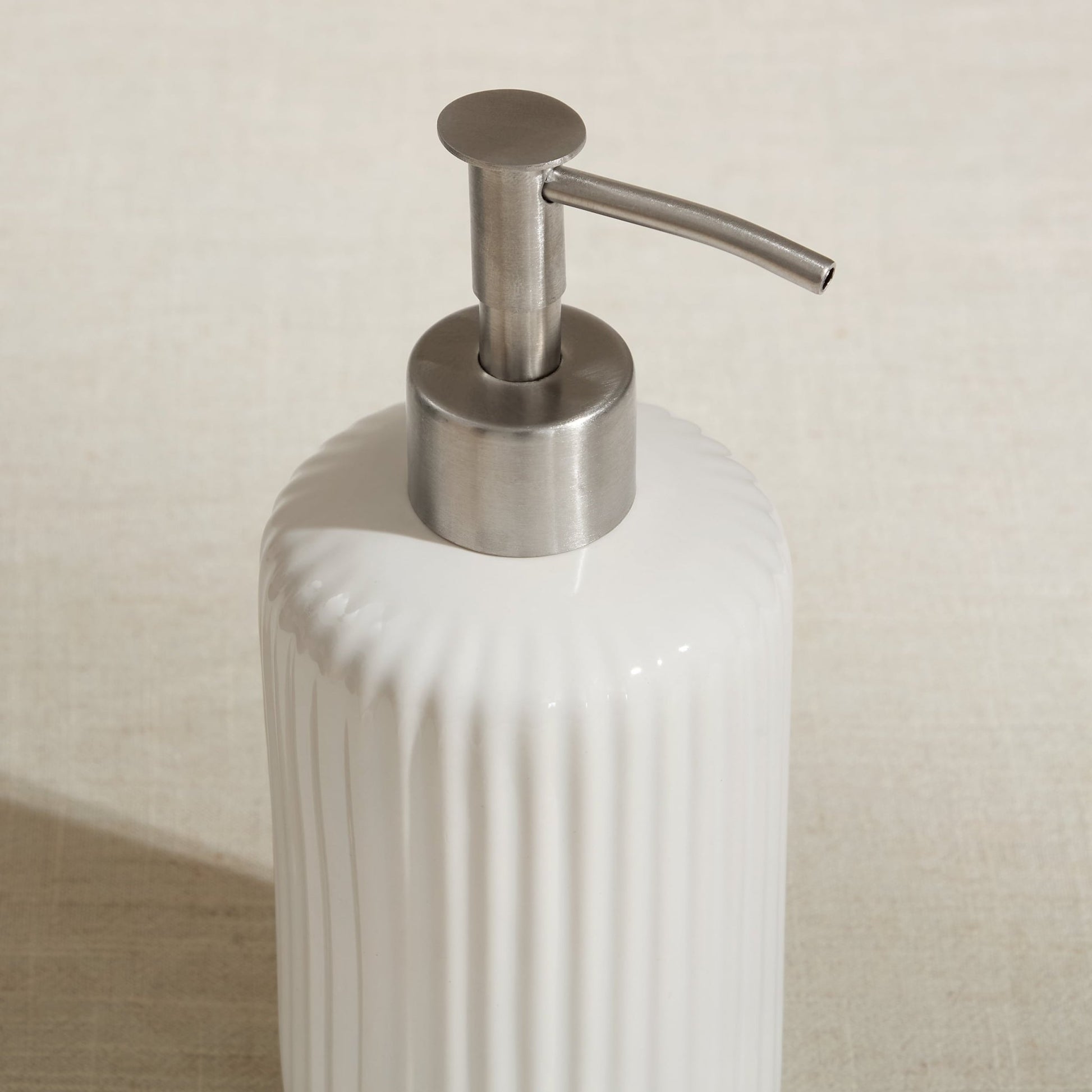 Blake Ribbed Glaze Accessories Bundle - Set of 2 - White - DUSK