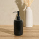 Blake Ribbed Glaze Soap Dispenser - Black - DUSK