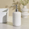 Blake Ribbed Glaze Soap Dispenser - White - DUSK