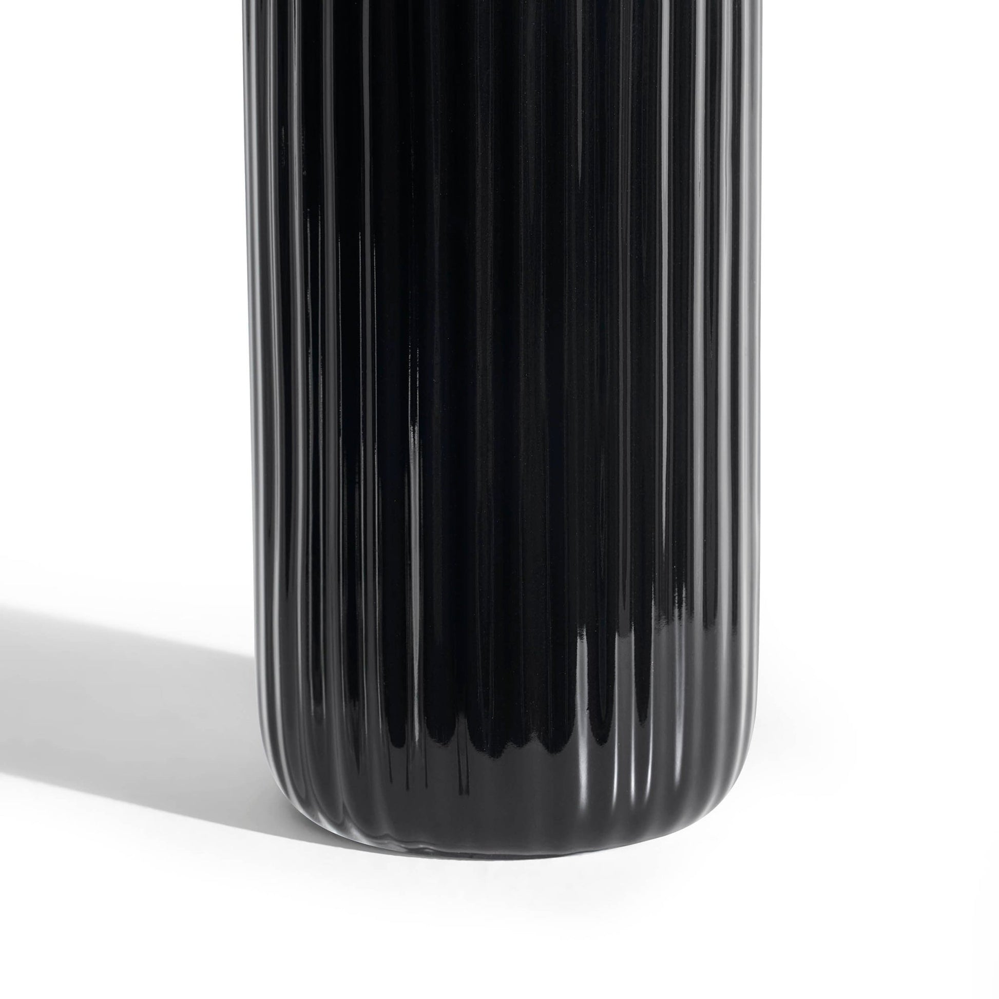 Blake Ribbed Glaze Tumbler - Black - DUSK