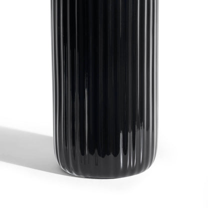 Blake Ribbed Glaze Tumbler - Black - DUSK