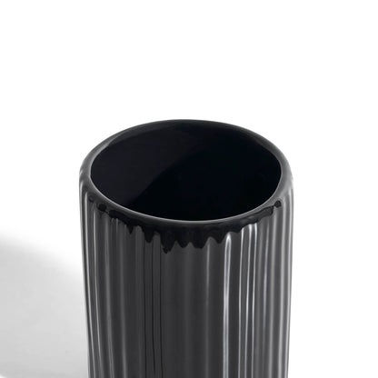 Blake Ribbed Glaze Tumbler - Black - DUSK