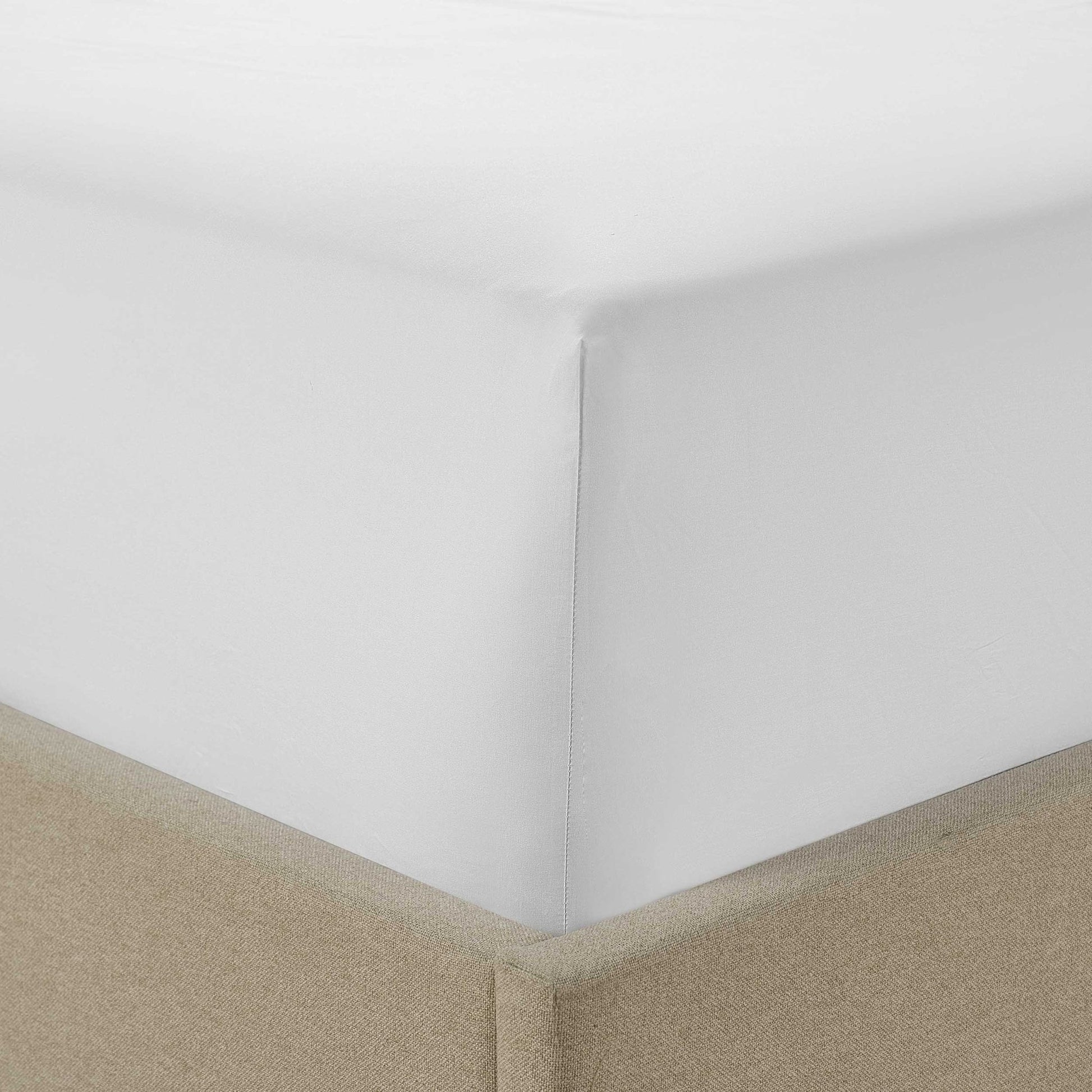 Bloomsbury 1000 Thread Count Fitted Sheet - White - DUSK