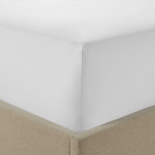 Bloomsbury 1000 Thread Count Fitted Sheet - White - DUSK