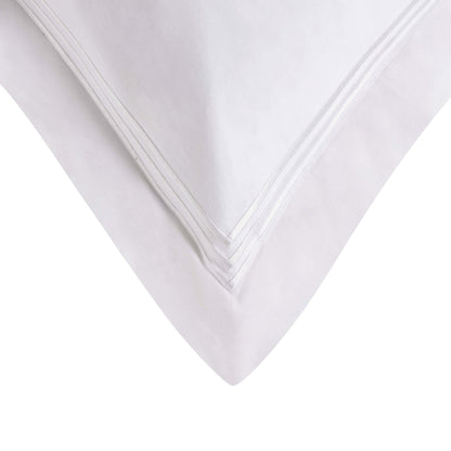 Bloomsbury 1000 Thread Count Pair of Oxford Square Pillowcases - White - DUSK