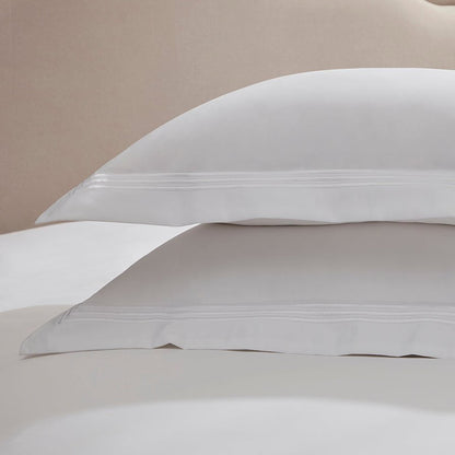 Bloomsbury Double Duvet Cover - 1000 TC - White - DUSK