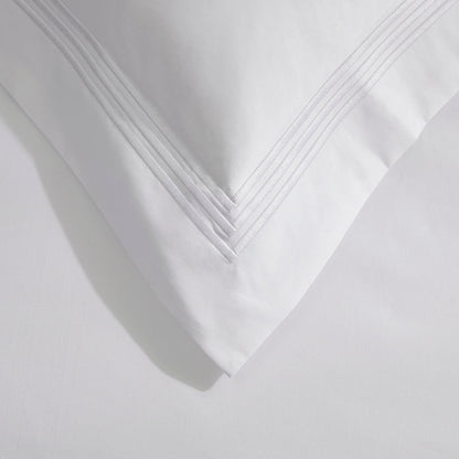 Bloomsbury Double Duvet Cover - 1000 TC - White - DUSK