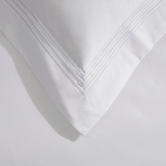 Bloomsbury Double Duvet Cover - 1000 TC - White - DUSK