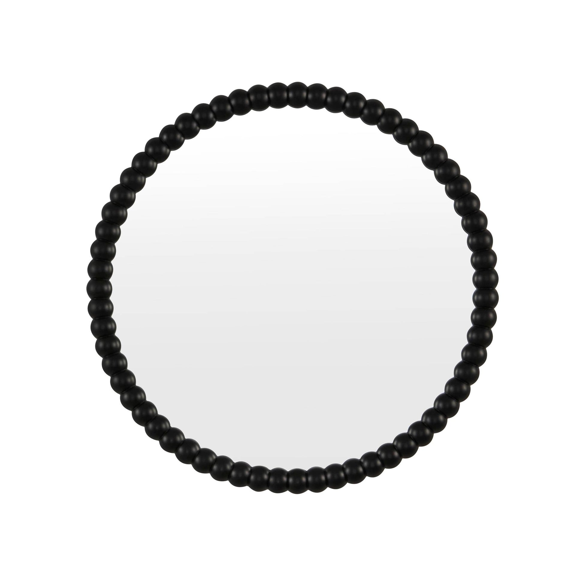 Bobbin Round Wall Mirror - Black - DUSK