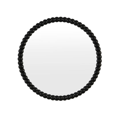 Bobbin Round Wall Mirror - Black - DUSK