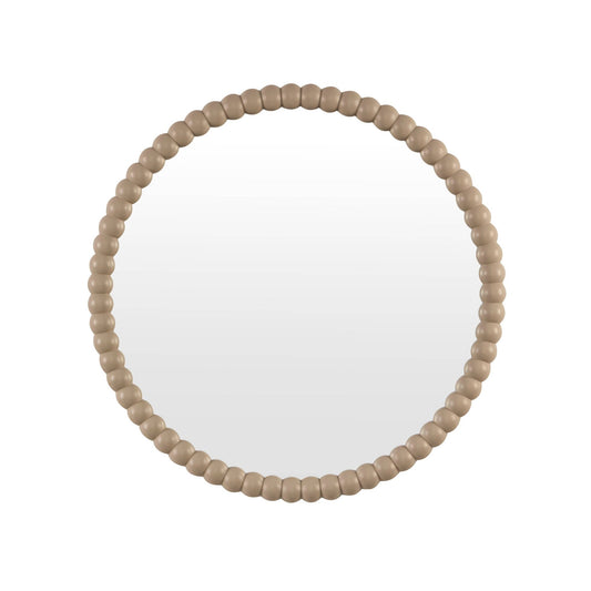 Bobbin Round Wall Mirror - Taupe - DUSK