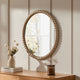 Bobbin Round Wall Mirror - Taupe - DUSK
