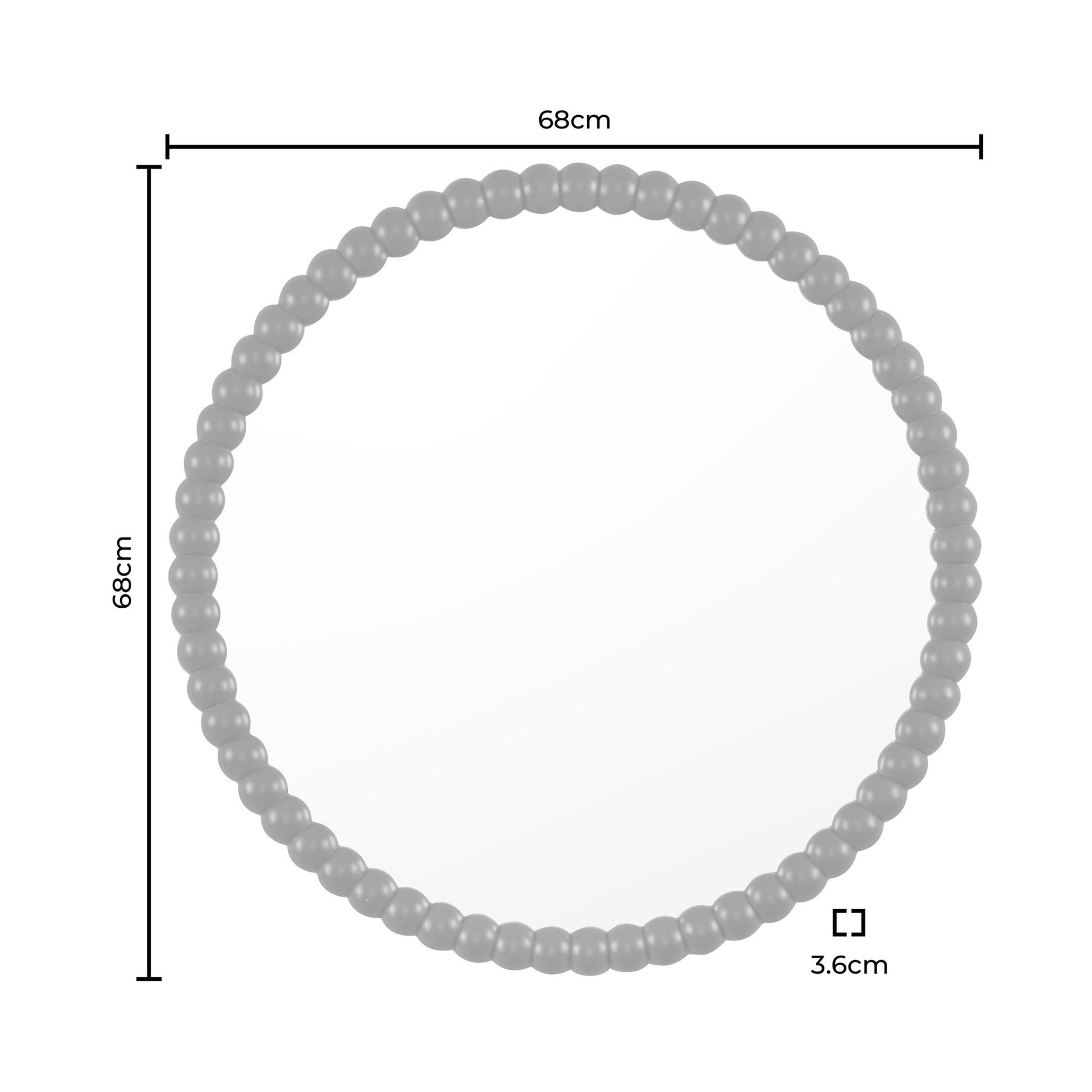 Bobbin Round Wall Mirror - Vetiver - DUSK