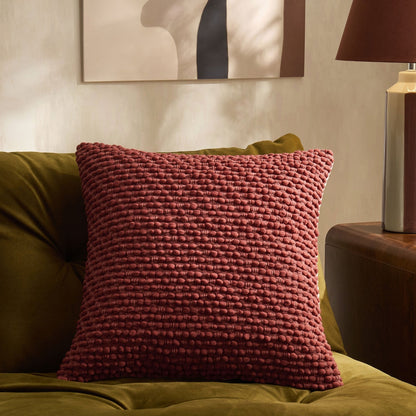 Bobble Loop Sofa Cushion Cover - Rust - DUSK