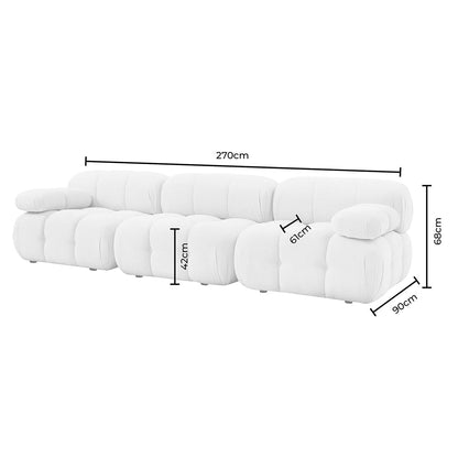 Bondi 3 Seater Sofa - Rich Green - DUSK