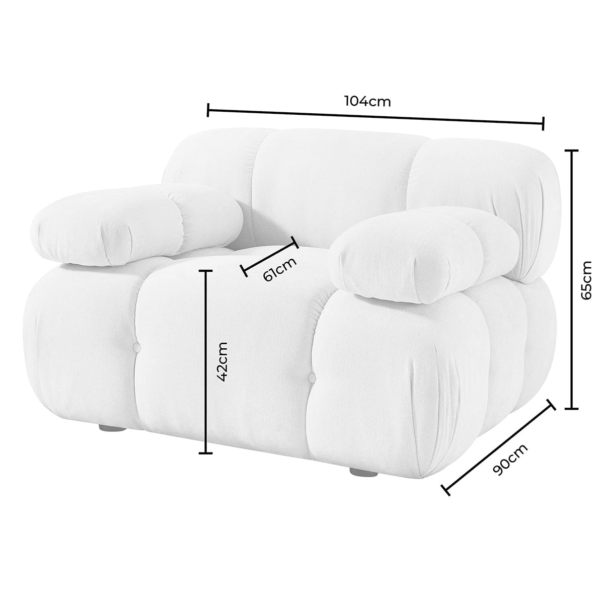 Bondi Armchair - Rich Green - DUSK