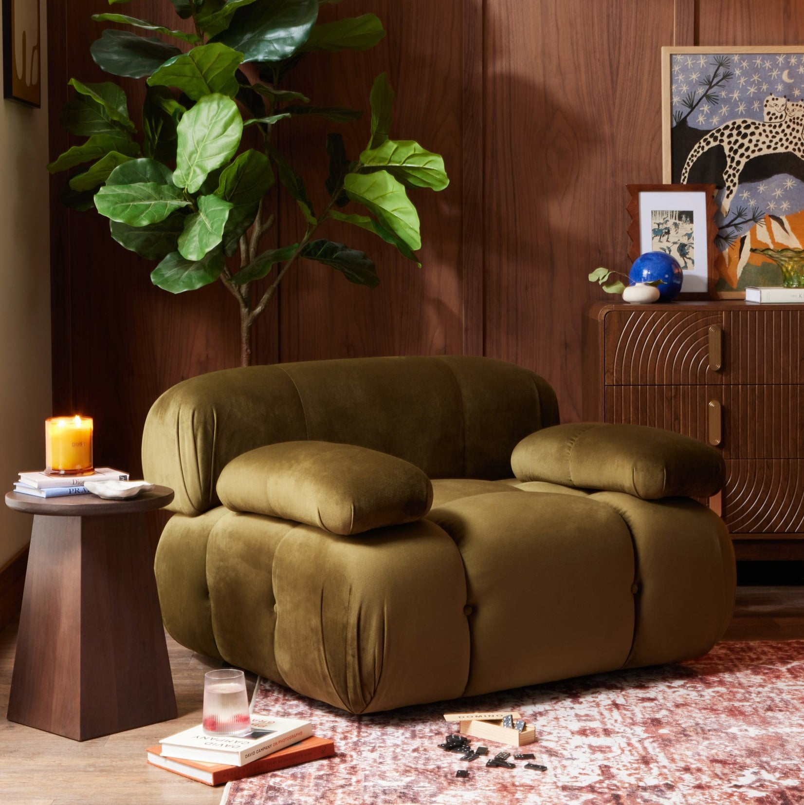 Bondi Armchair - Rich Green - DUSK