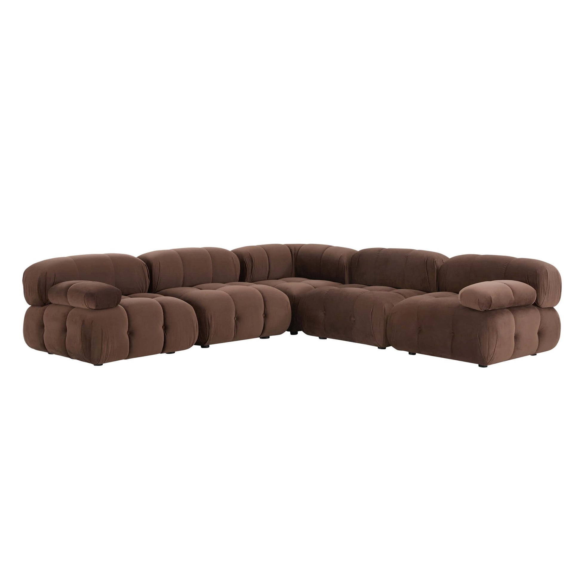 Bondi Large Left Hand Corner Sofa - Cappuccino - DUSK