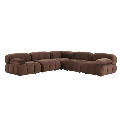 Bondi Large Left Hand Corner Sofa - Cappuccino - DUSK