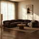 Bondi Large Left Hand Corner Sofa - Cappuccino - DUSK