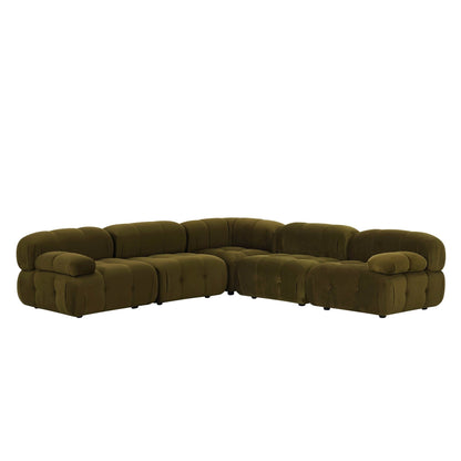Bondi Large Left Hand Corner Sofa - Rich Green - DUSK