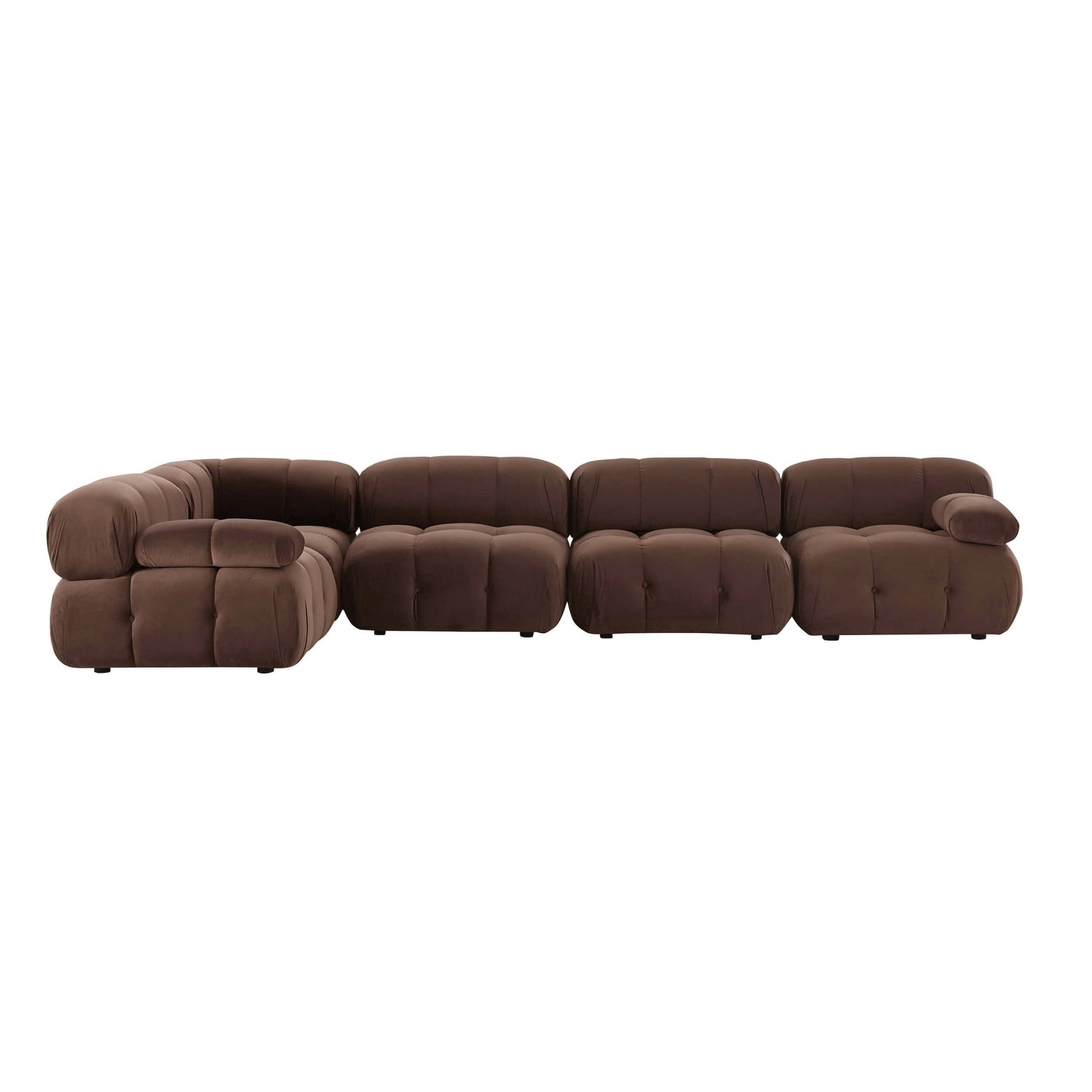 Bondi Large Left Hand L Shape Sofa - Cappuccino - DUSK
