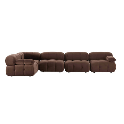 Bondi Large Left Hand L Shape Sofa - Cappuccino - DUSK